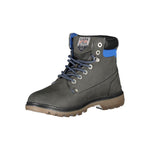 U.S. POLO ASSN. Elegant Gray High Lace-Up Boots with Logo Detail US-24936-EU44/US11
