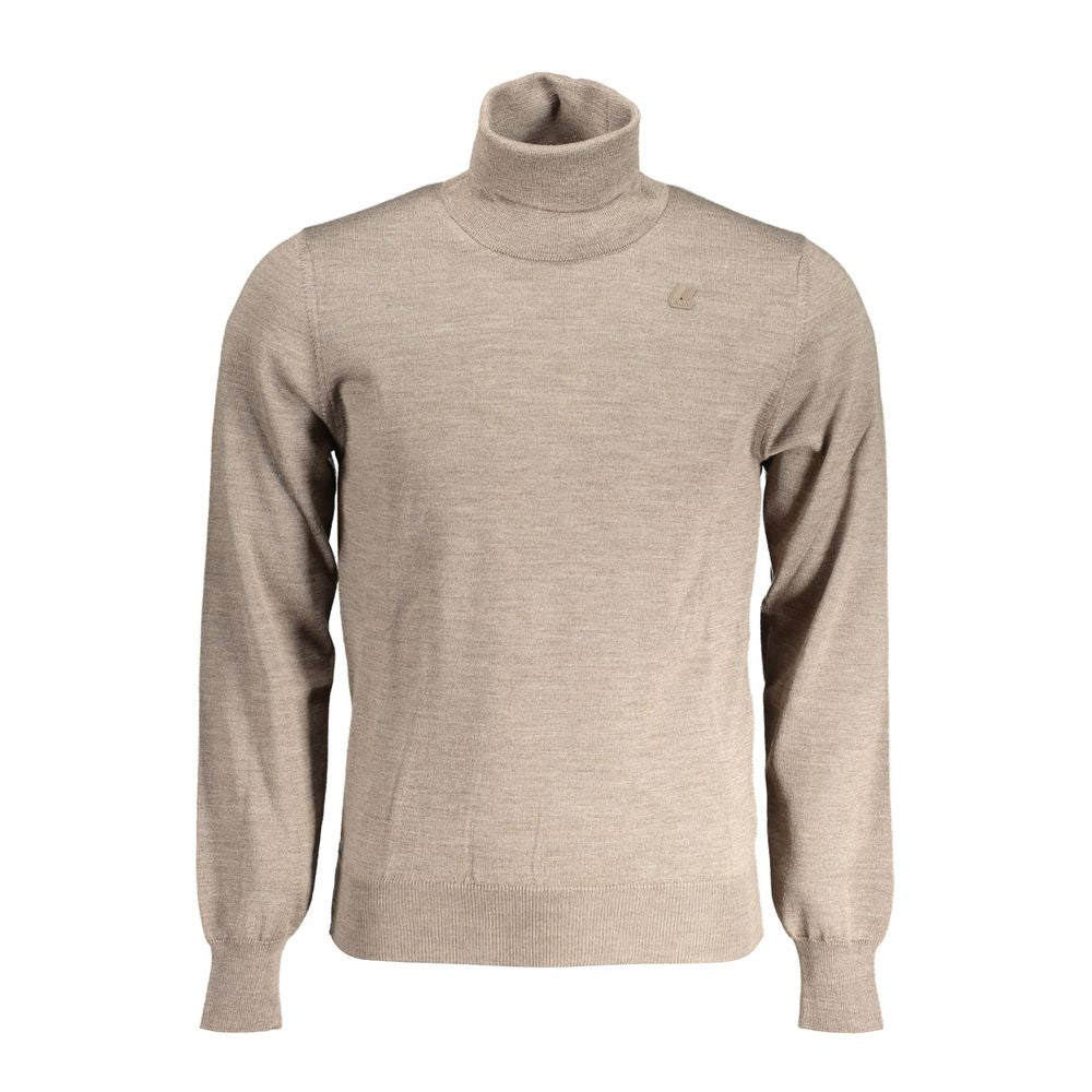 K-WAY Brown Wool Sweater KW-30610-XXL