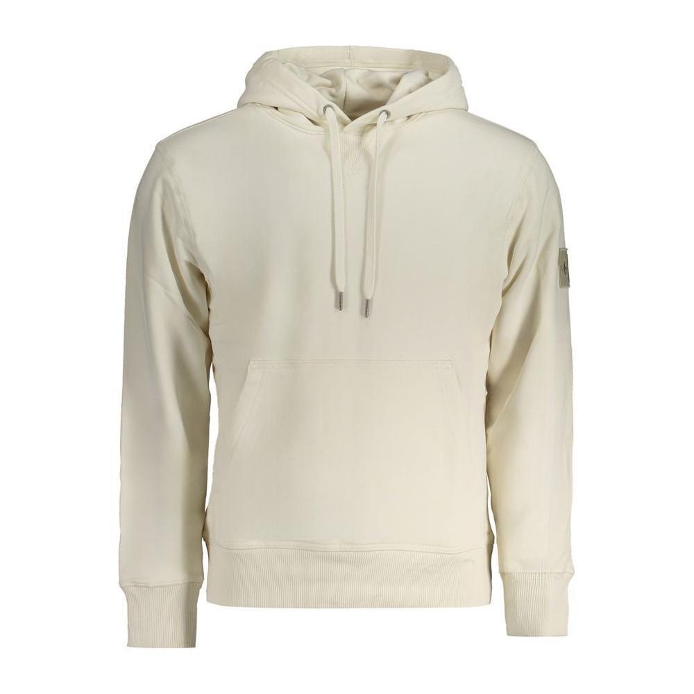 Calvin Klein White Cotton Sweater CA-32340-XL