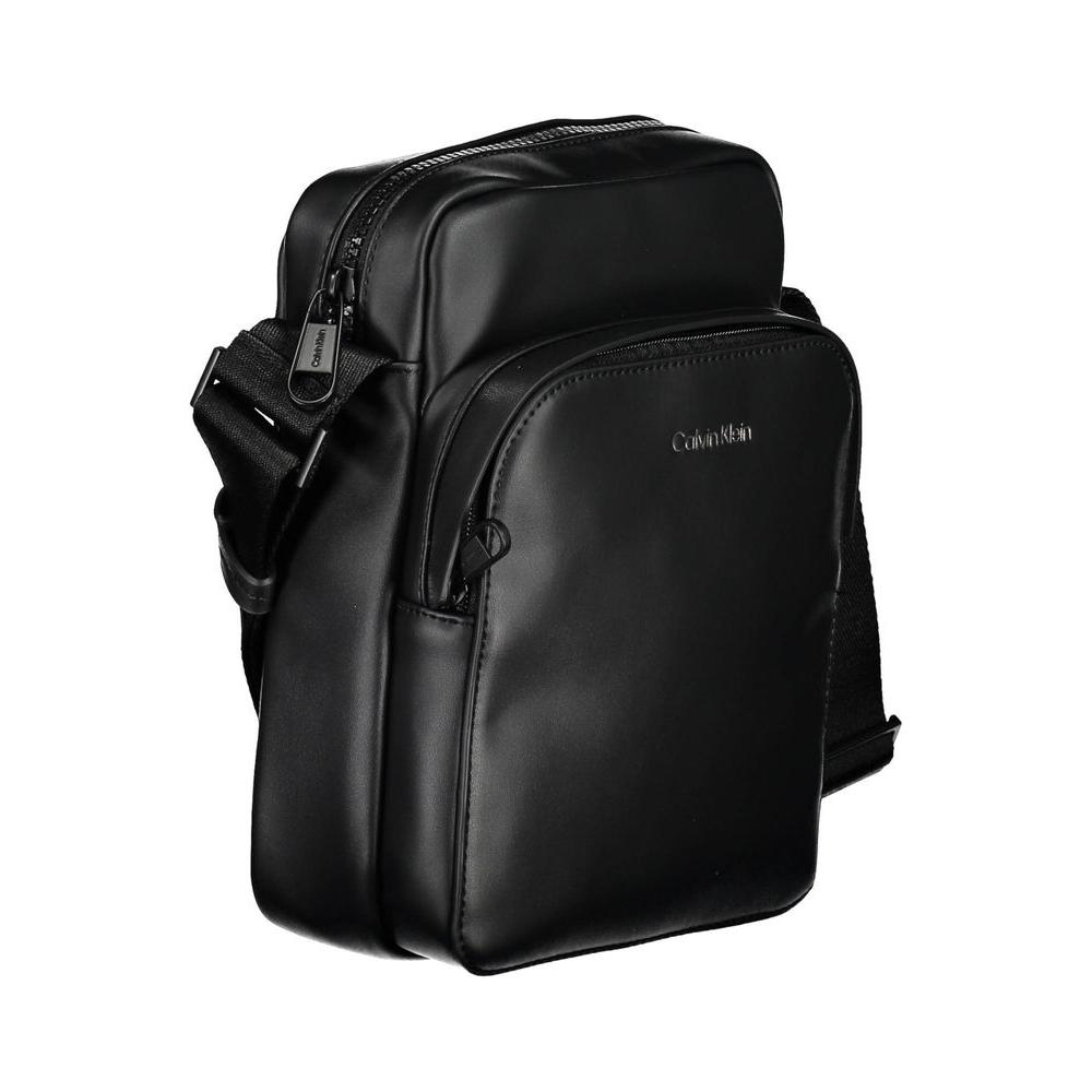 Calvin Klein Black Polyester Men Shoulder Bag