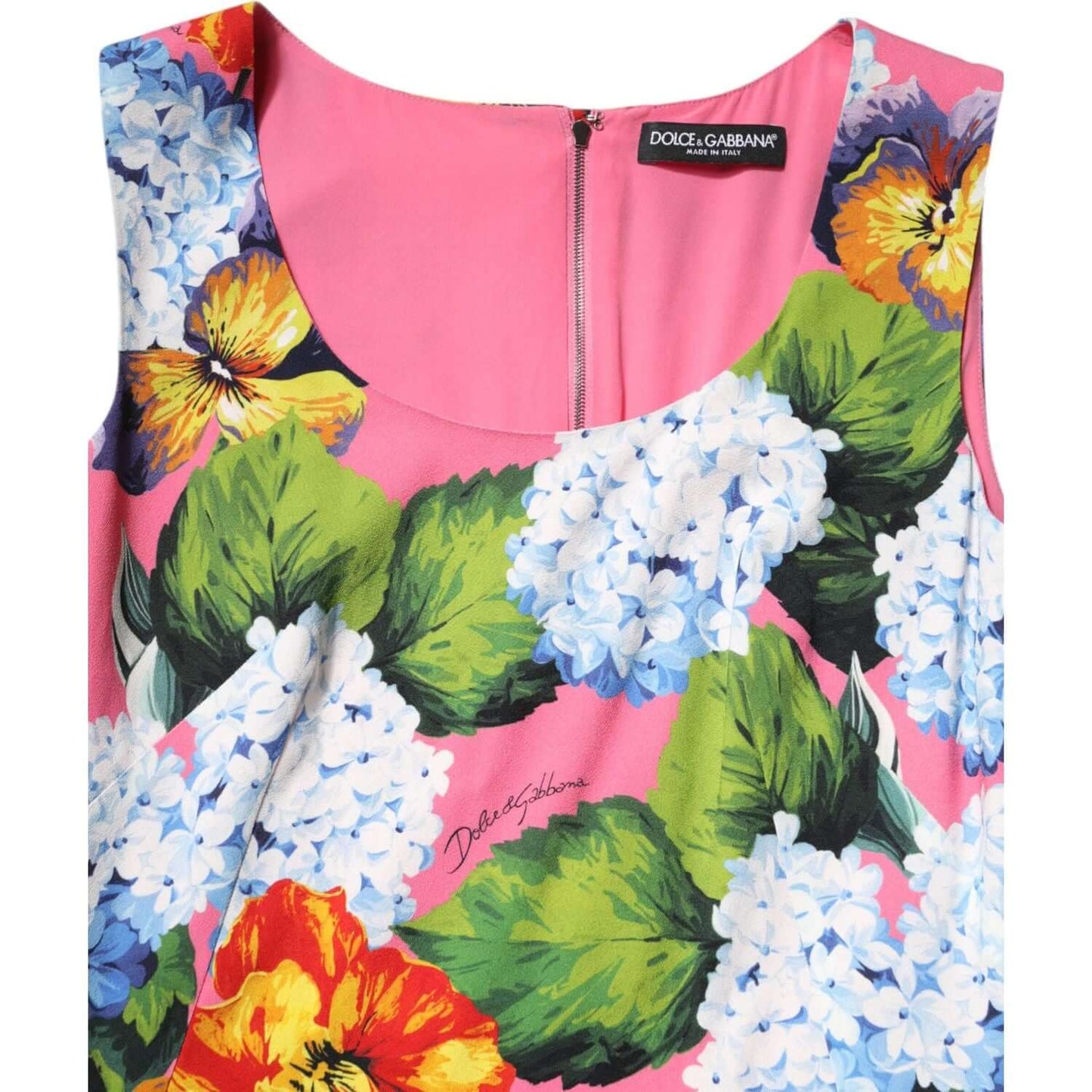 Dolce & Gabbana Multicolor Floral Sleeveless Sheath Dress DR81657-36