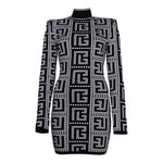 Balmain Black Viscose Dress BA-15394-IT38|XS