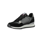 Napapijri Chic Black Lace-Up Sneakers with Contrast Detail NA-23093-EU36/US6