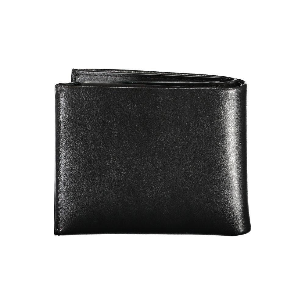 Calvin Klein Elegant Black Leather Dual-Compartment Wallet CA-26045