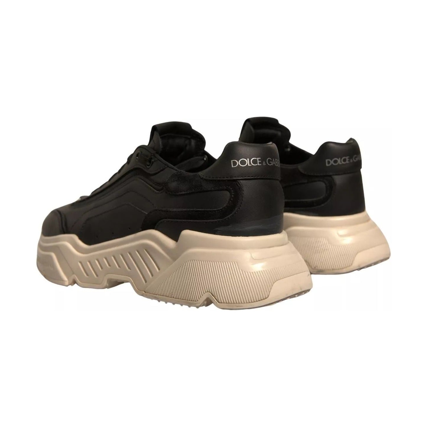 Dolce & Gabbana Black White Daymaster Low Top Sneakers Shoes LA12648-36.5