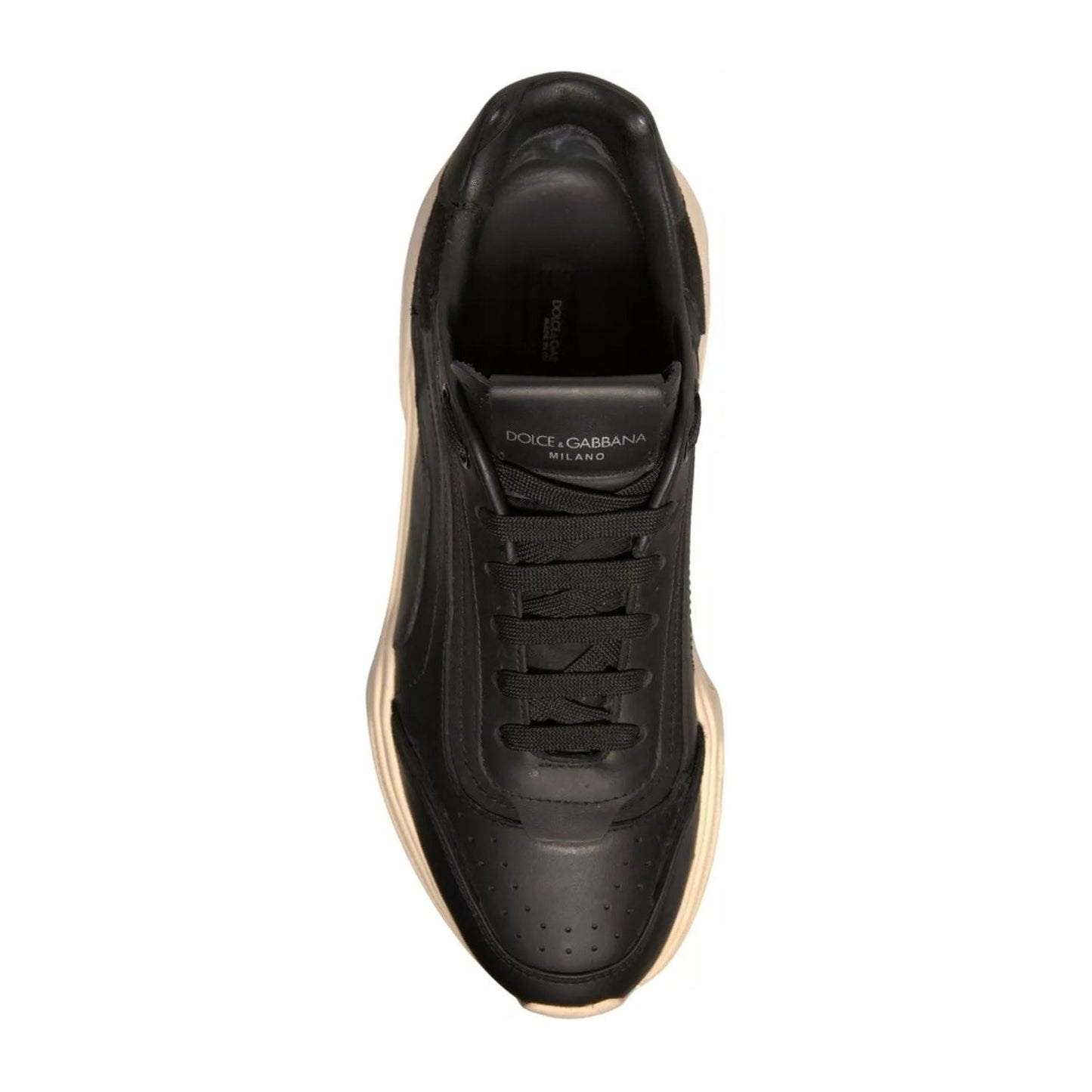 Dolce & Gabbana Black White Daymaster Low Top Sneakers Shoes LA12648-36.5