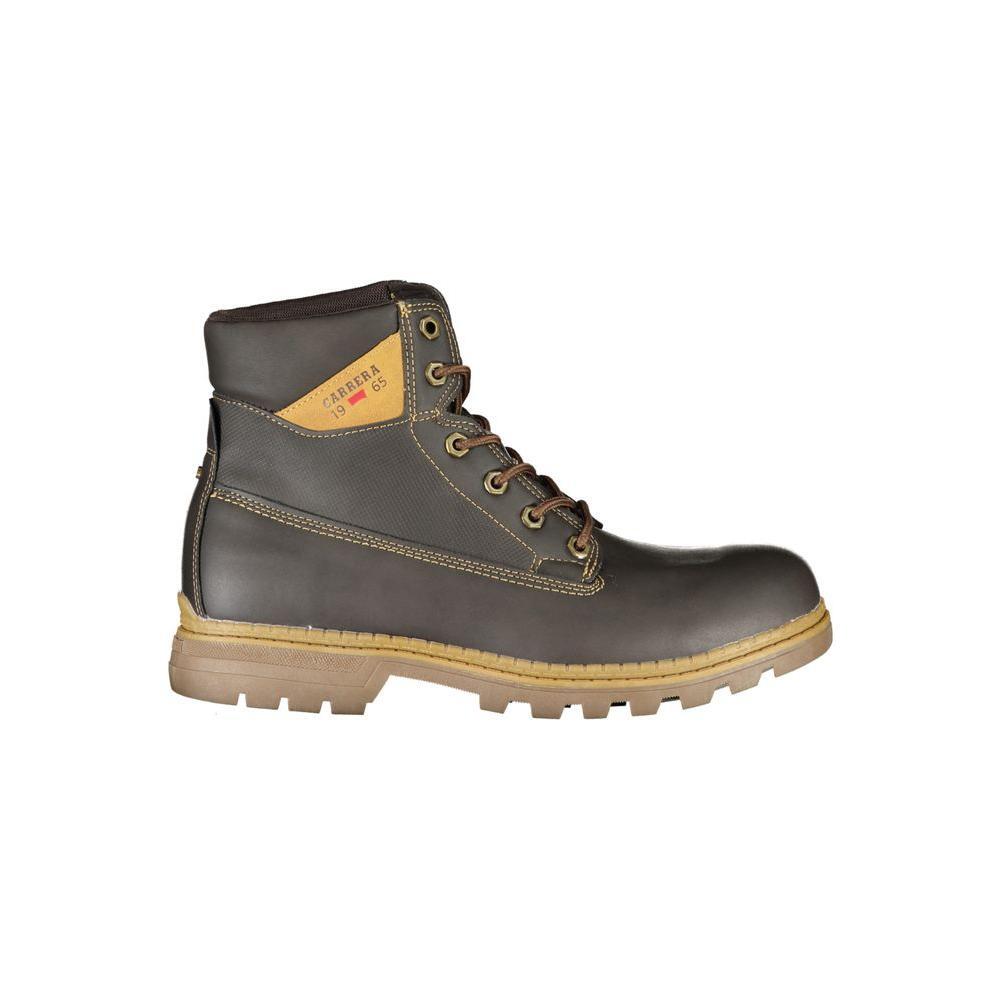 Carrera Rugged Brown Lace-Up Boots with Contrast Details 1728,67403481248,Boots - Men - Shoes,Brown,Carrera,EU40/US7,EU41/US8,EU42/US9,EU43/US10,EU44/US11,EU45/US12,EU46,Men,Men - Shoes,New with tags,Shoes CA-25379-EU40/US7