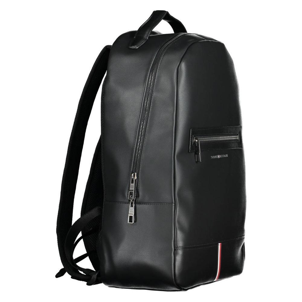 Tommy Hilfiger Black Polyethylene Men Backpack TO-37331