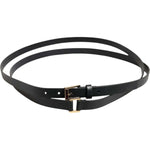 Dolce & Gabbana Black Double Strap Leather Gold Buckle Belt 100 cm / 40 Inches,1728,67345645728,80 cm / 32 Inches,85 cm / 34 Inches,90 cm / 36 Inches,95 cm / 38 Inches,Accessories,Belts - Men - Accessories,Black,Dolce & Gabbana,Material: 100% Calf Leather