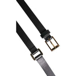 Dolce & Gabbana Black Double Strap Leather Gold Buckle Belt 100 cm / 40 Inches,1728,67345645728,80 cm / 32 Inches,85 cm / 34 Inches,90 cm / 36 Inches,95 cm / 38 Inches,Accessories,Belts - Men - Accessories,Black,Dolce & Gabbana,Material: 100% Calf Leather