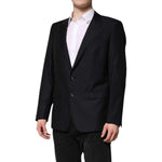 Dolce & Gabbana Dark Blue MARTINI Wool Blazer Coat Jacket KOS2341-52