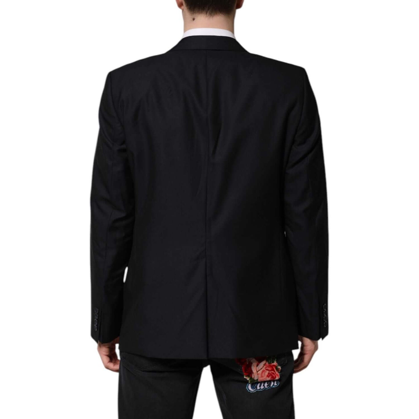 Dolce & Gabbana Dark Blue MARTINI Wool Blazer Coat Jacket KOS2341-52