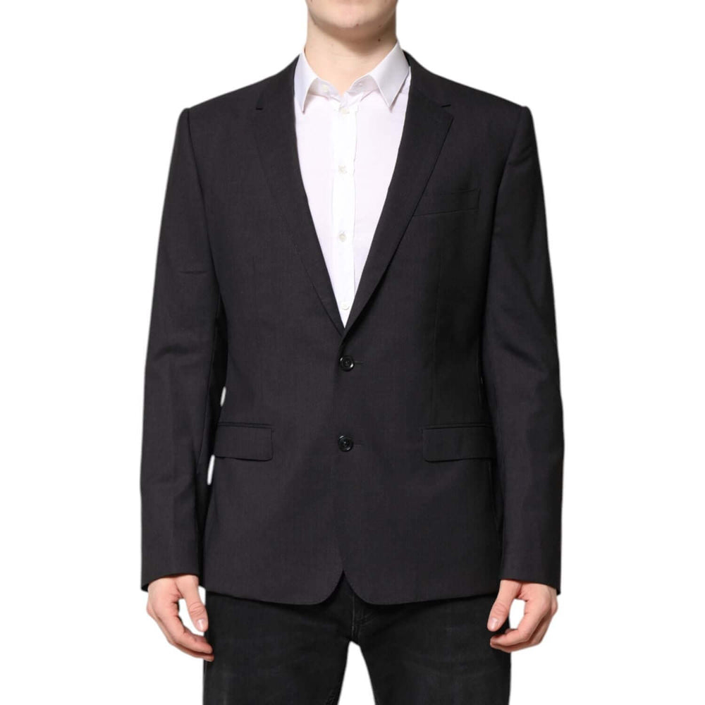 Dolce & Gabbana Dark Gray MARTINI Single Breasted Jacket KOS2350-52