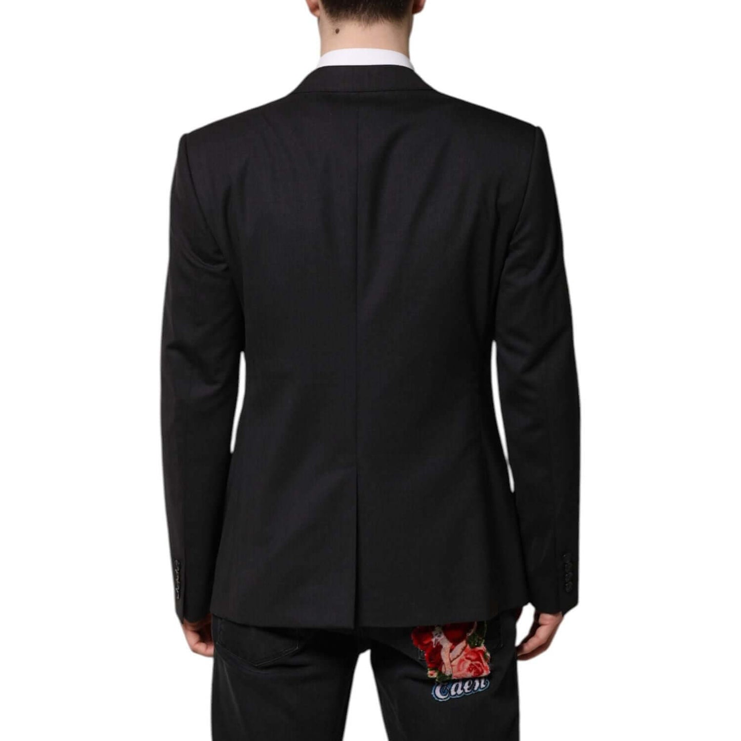 Dolce & Gabbana Dark Gray MARTINI Single Breasted Jacket KOS2350-52