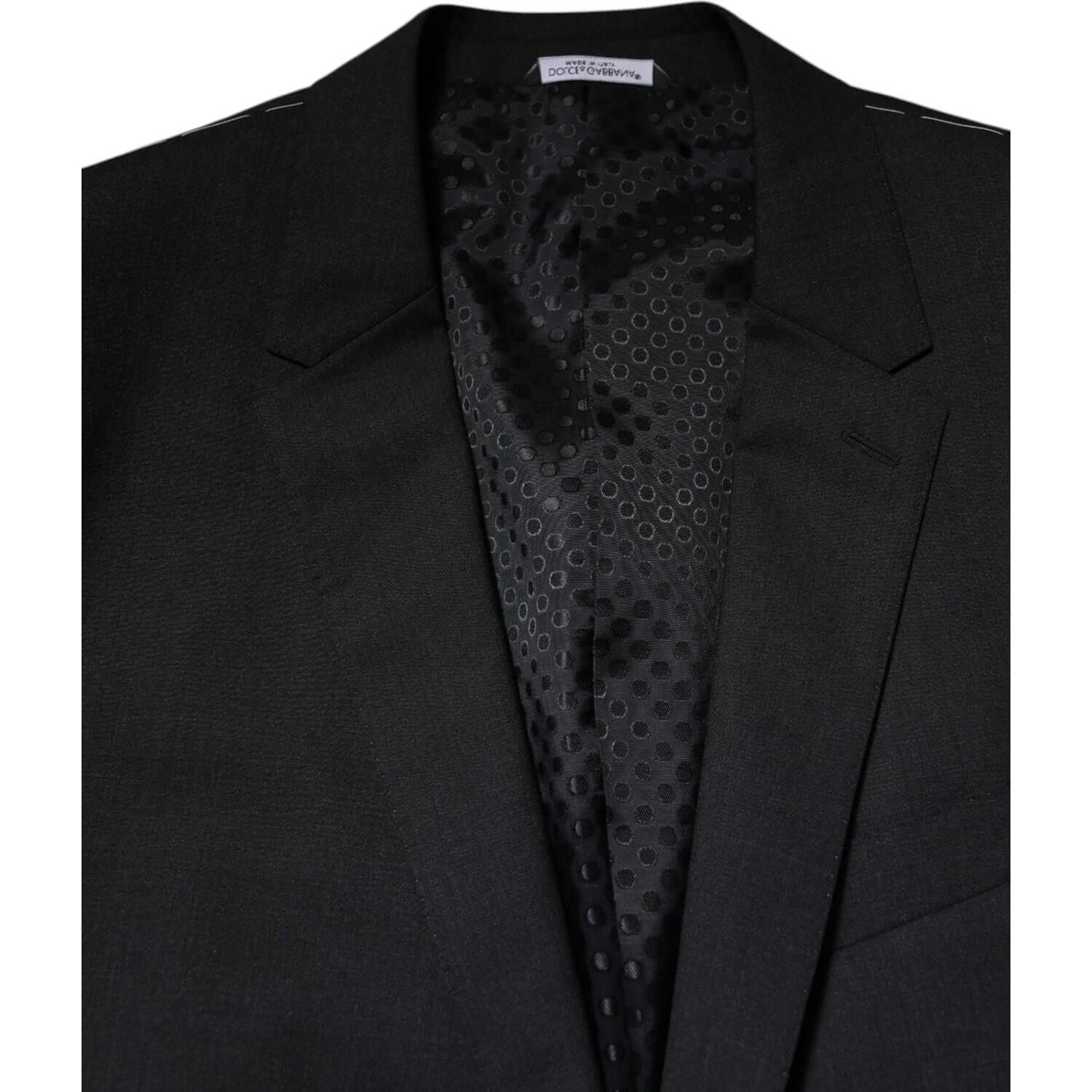 Dolce & Gabbana Dark Gray MARTINI Single Breasted Jacket KOS2350-52
