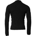 Dolce & Gabbana Black Wool Knit Crew Neck Pullover Sweater TSH90524-44