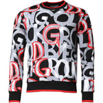 Dolce & Gabbana Multicolor Logo Monogram Crew Neck Sweater TSH90587-46