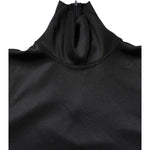 Dolce & Gabbana Black Polyester Turtleneck Pullover Sweater TSH90601-48