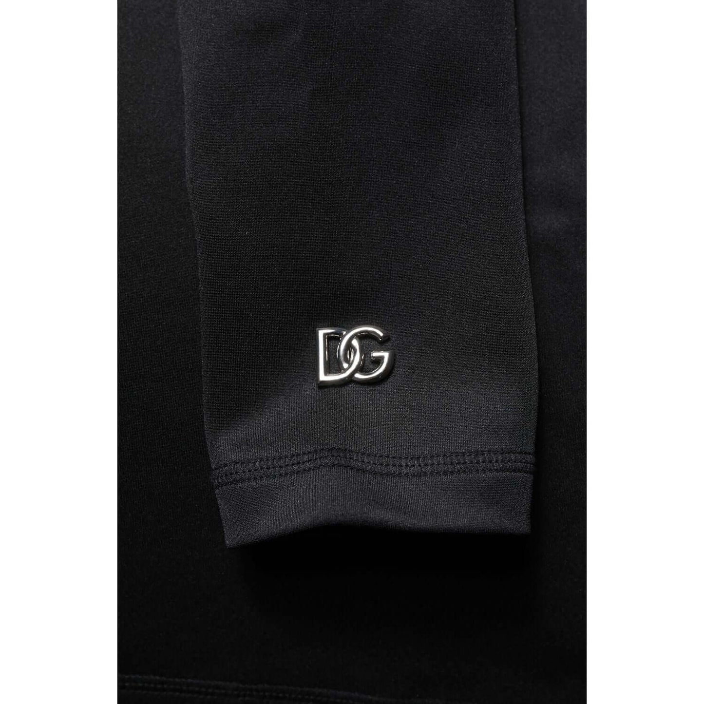Dolce & Gabbana Black Polyester Turtleneck Pullover Sweater TSH90601-48