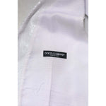 Dolce & Gabbana White Sequined Dress Formal Waistcoat Vest TSH90462-48