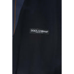 Dolce & Gabbana Blue Stripes Wool Formal Men Waistcoat Vest TSH90464-52