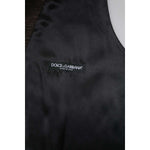 Dolce & Gabbana Dark Brown Dress Formal Men Waistcoat Vest TSH90465-50