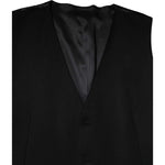 Dolce & Gabbana Black Wool Dress Formal Men Waistcoat Vest TSH90475-48