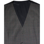 Dolce & Gabbana Gray Plaid Wool Formal Dress Waistcoat Vest TSH90474-44