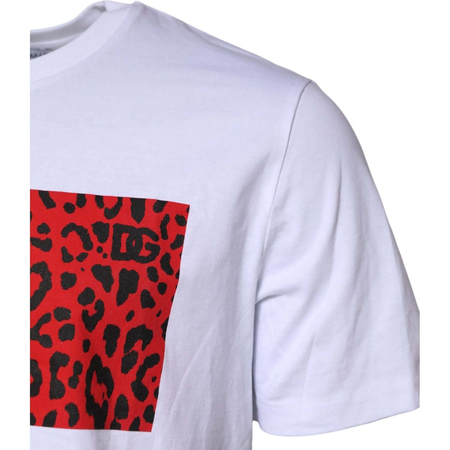 Dolce & Gabbana White Cotton Short Sleeves Crew Neck T-shirt TSH90607-50