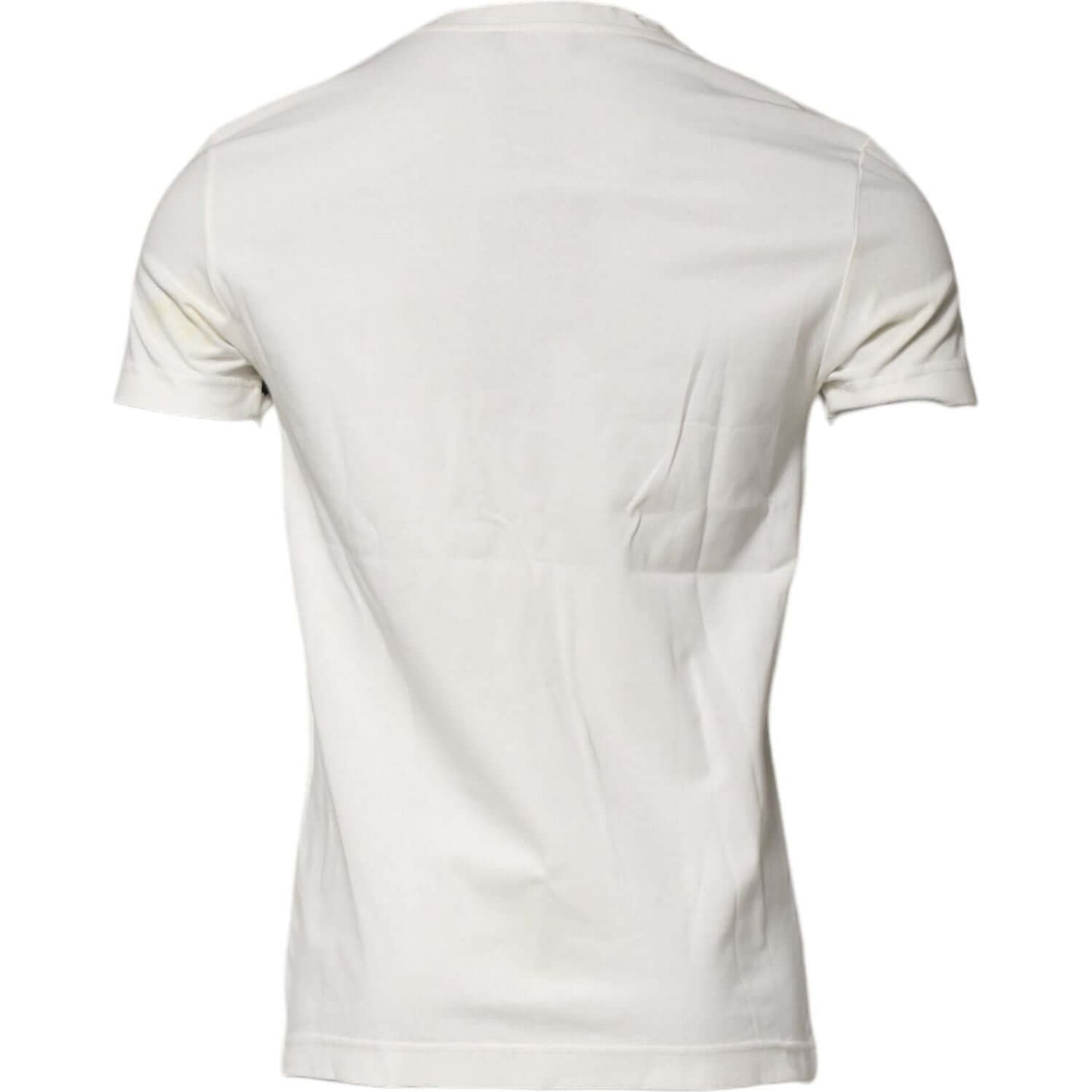 Dolce & Gabbana White Cotton Logo Bandana Print T-shirt TSH90613-44