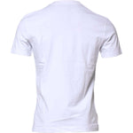 Dolce & Gabbana White Cotton Logo Patch Crew Neck T-shirt TSH90631-48