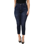 Dolce & Gabbana Blue Cotton High Waisted Cropped Denim Jeans PAN76165-44