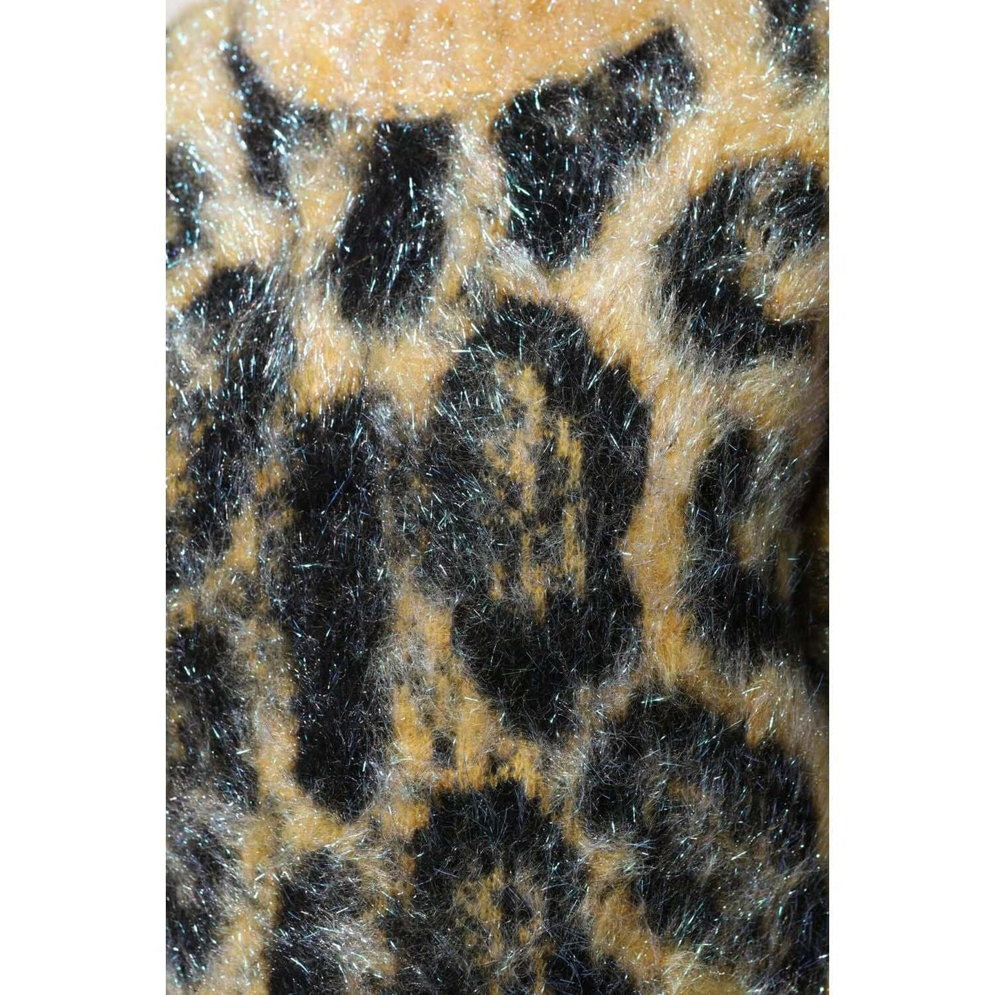 Dolce & Gabbana Multicolor Leopard Mohair Crew Neck Sweater TSH90442-36