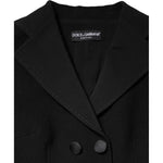Dolce & Gabbana Black Wool Double Breasted Coat Jacket 1728,67345645728,Black,Clothing,Dolce & Gabbana,IT38 | XS,IT40|S,IT42|M,IT44 | L,Jackets & Coats - Women - Clothing,Material: 86% Virgin Wool 9% Nylon 5% Elastane,New with tags,Women,Women - Clothing