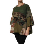 Dolce & Gabbana Multicolor Camouflage Oversized Top T-shirt TSH87632-46