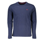 La Martina Regal Blue Crew Neck Embroidered Tee LA-27015-XL