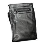 Calvin Klein Sleek Black Shoulder Bag with Contrast Details CA-27493
