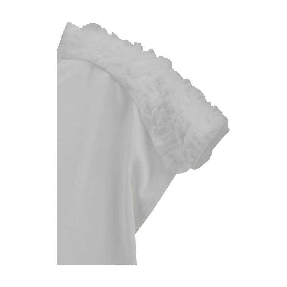 Fabiana Filippi T-Shirt with tulle appliqués FA-JED275F61121-IT44 | L