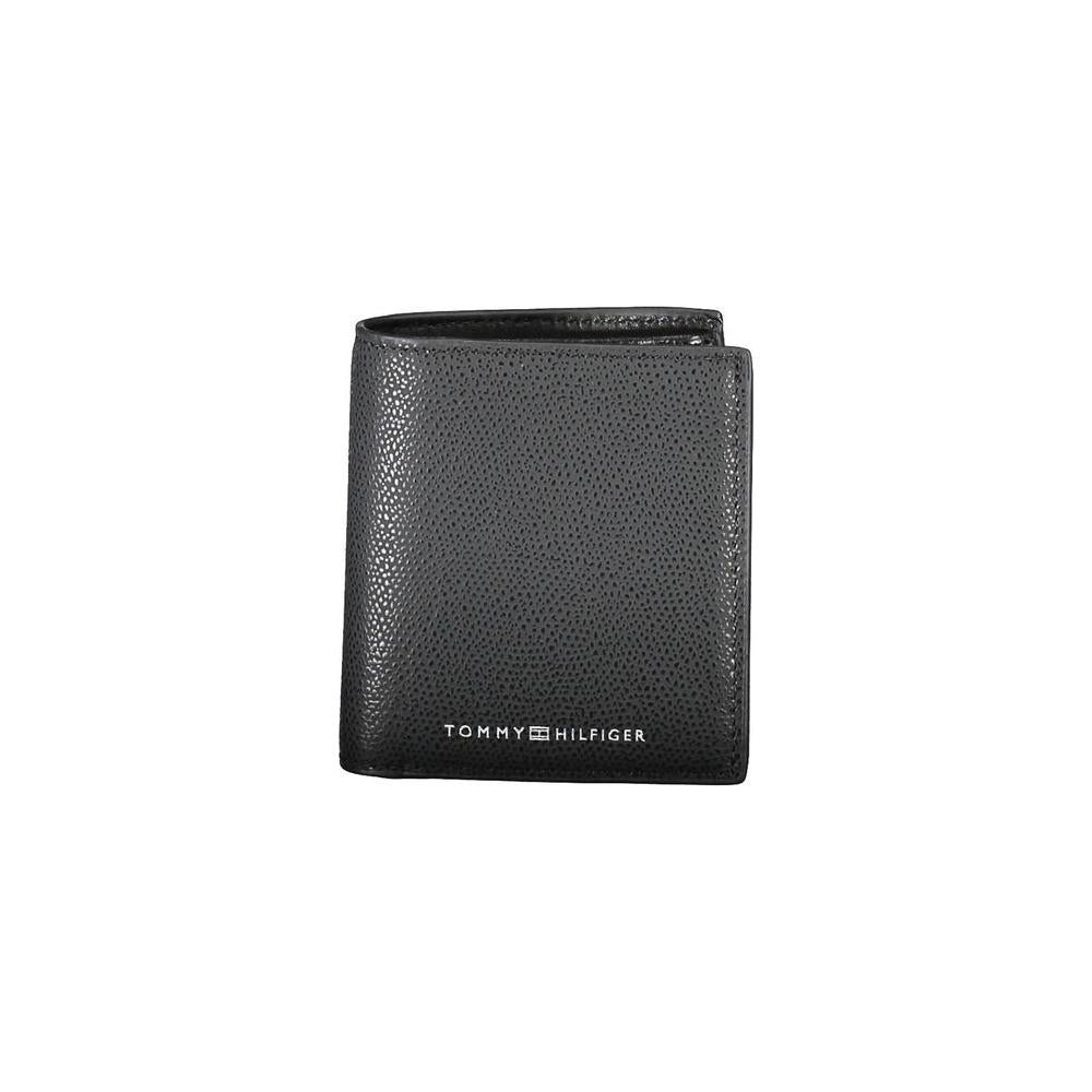 Tommy Hilfiger Black Leather Men Wallet