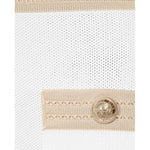 Balmain White Viscose Women Dress with Faux Gold Buttons BA-15441-IT38|XS