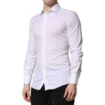 Dolce & Gabbana White GOLD Long Sleeves Men Dress Formal Shirt TSH906708-38