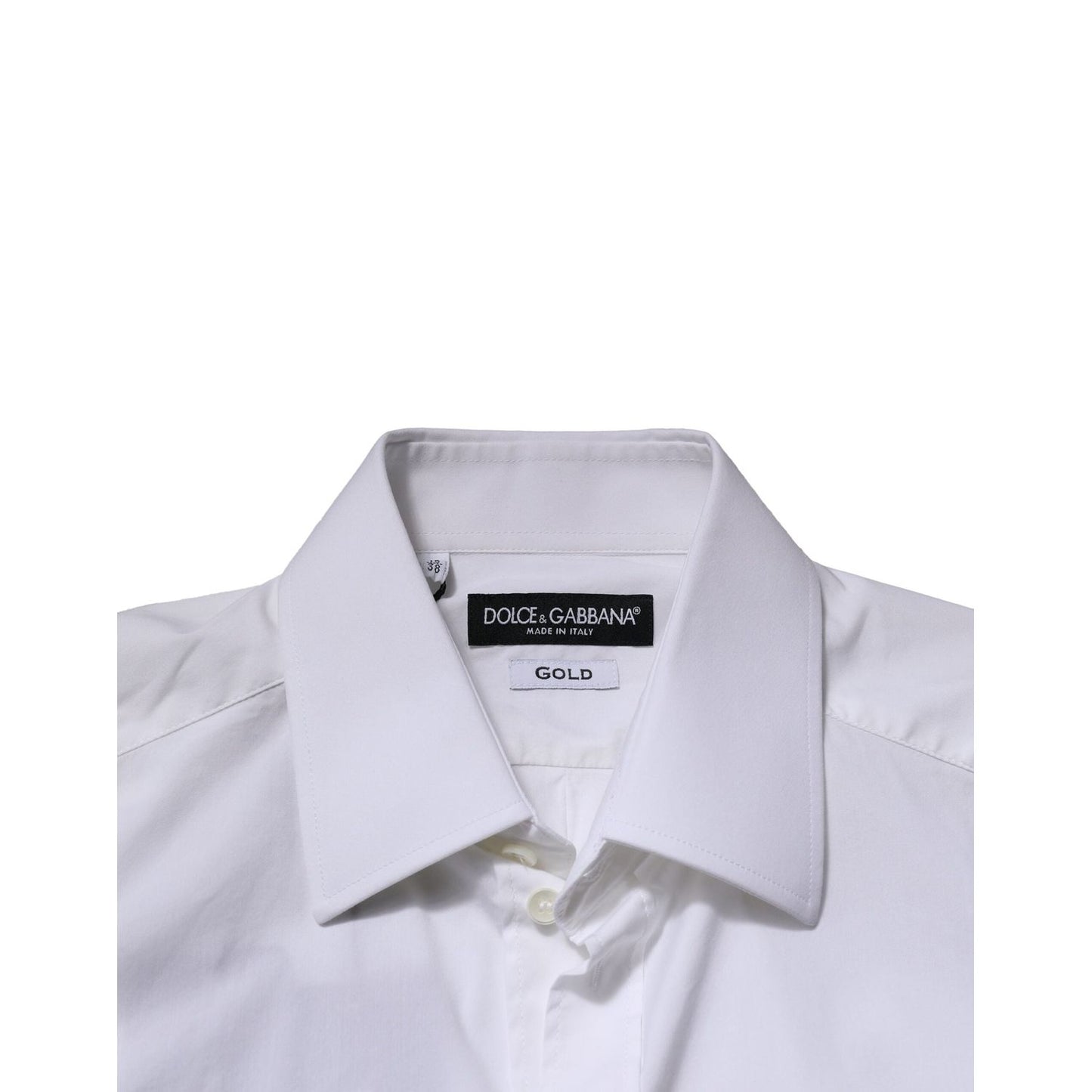 Dolce & Gabbana White GOLD Long Sleeves Men Dress Formal Shirt TSH906708-38