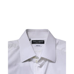 Dolce & Gabbana White GOLD Long Sleeves Men Dress Formal Shirt TSH906708-38
