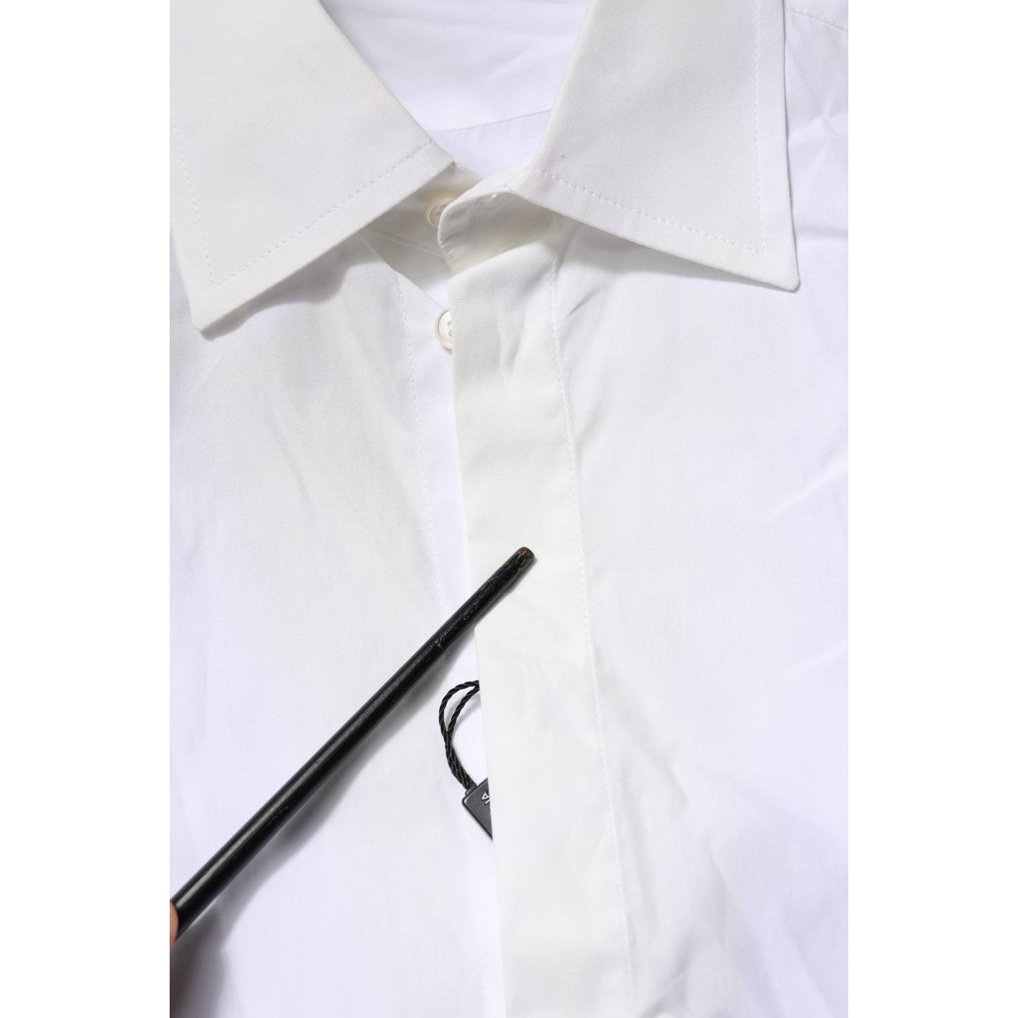 Dolce & Gabbana White Poplin Cotton Formal Men Dress Shirt TSH906828-39