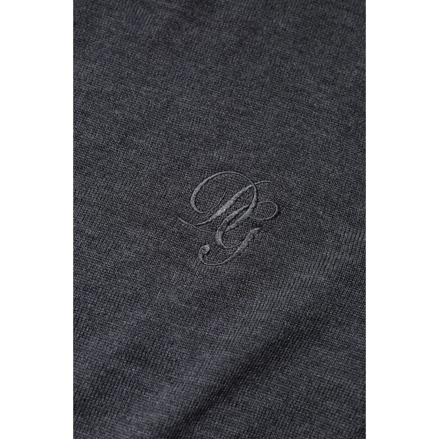 Dolce & Gabbana Dark Gray Wool Crew Neck Sweatshirt Sweater TSH90552-48