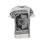 Dolce & Gabbana White Bandana Crew Neck Short Sleeves T-shirt TSH90578-46
