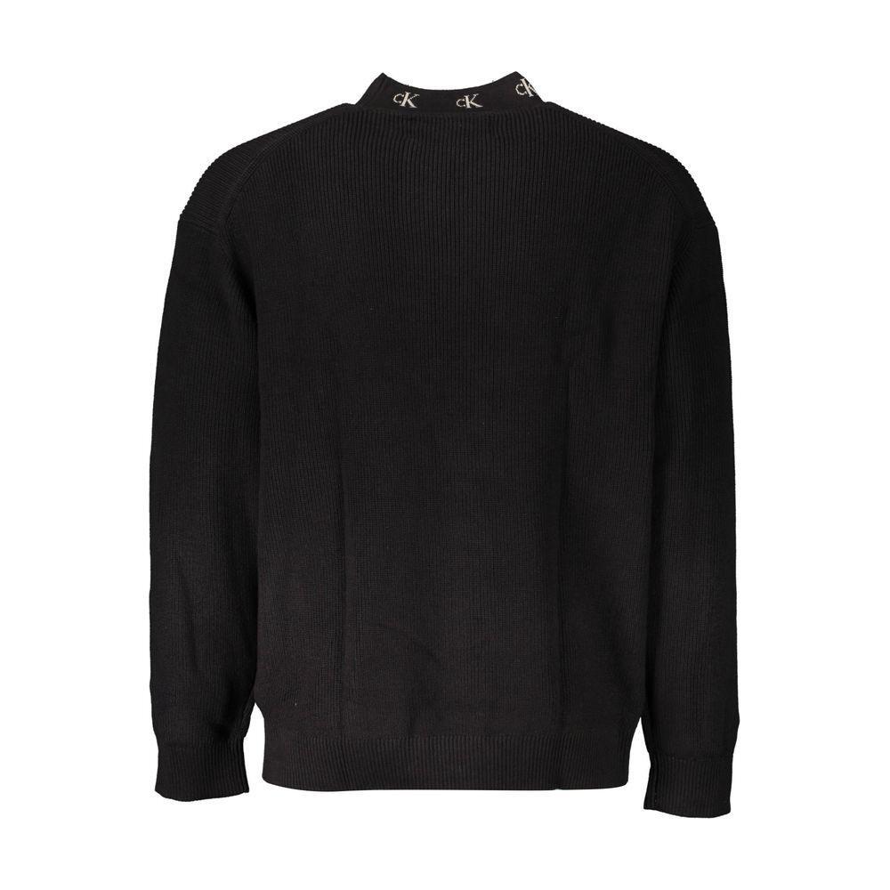 Calvin Klein Black Cotton Men Sweater CA-18020-S