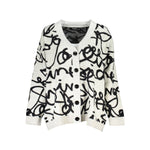 Desigual Chic Contrasting V-Neck Cardigan DE-24890-L