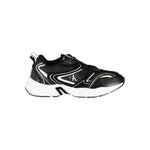 Calvin Klein Sleek Black Lace-Up Sneakers with Contrast Details CA-25011-EU40/US7