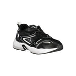 Calvin Klein Sleek Black Lace-Up Sneakers with Contrast Details CA-25011-EU40/US7
